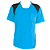 Jogo de Camisa Infantil Tam. 12 - Celeste com  Preto - 14+1 Numeradas - Imagem 1