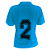 Jogo de Camisa Infantil Tam. 12 - Celeste com  Preto - 14+1 Numeradas - Imagem 2