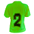 Jogo de Camisa AX Esportes Limão com Preto - 14+1 Numeradas - Imagem 2