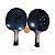 Raquete Tênis de Mesa FOX TOP 7 Estrelas Kit 2 Raq. + 1 Bola com Estojo 622 - Exclusividade - Imagem 5