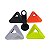 Kit AX c/ 40 Posicioner Triangular 17cm com Suporte - 662 - Exclusividade - Imagem 2