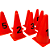 8 Cones 22cm Numerados Laranja AX Para Treino 663 - Exclusividade - Imagem 2
