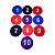 Posicioner Numerado Disco 23cm Piso Emborrachado Grip 10 Unid.- 664 - Imagem 1