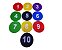 Posicioner Numerado Disco 23cm Piso Emborrachado Grip 10 Unid.- 664 - Imagem 2