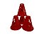Cone 8cm Mini Flexivel AX P/Skate e Patins Vermelho 677 - Exclusividade - Imagem 2
