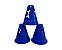 Cone 8cm Mini Flexivel AX Para Skate e Patins Azul  676 - PACK COM 30 pçs - Imagem 1