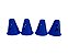 Cone 8cm Mini Flexivel AX Para Skate e Patins Azul  676 - PACK COM 30 pçs - Imagem 2