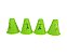 Cone 8cm Mini Flexivel AX Para Skate e Patins Verde 678 - PACK COM 30 pçs - Imagem 2