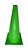 Cone 38cm AX Plástico Verde 590 - EXCLUSIVIDADE - Imagem 1
