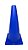 Cone 31cm AX Plástico Azul 589 - EXCLUSIVIDADE - Imagem 1