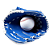 Luva Beisebal Com Bola Juvenil  Azul Tam. 11,5 AX 583 -  EXCLUSIVIDADE - Imagem 1