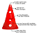 Kit Agilidade 2 Cones de 30cm e 1 Barreira 1mt  Vermelho 602 -  EXCLUSIVIDADE - Imagem 6