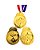 Medalha Tênis de Mesa AX 50mm   Ouro Y226 - PACK COM 10 - Imagem 2