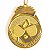 Medalha Tênis de Mesa AX 50mm   Ouro Y226 - PACK COM 10 - Imagem 5