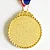 Medalha VOLEI Ouro AX 50mm  - Y224D /432 - PACK COM 10 - Imagem 3