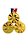 Medalha FUTEBOL CHUTEIRA BOLA Ouro AX 65mm - YWA 456- PACK COM 10 - Imagem 1
