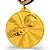 Medalha FUTEBOL CHUTEIRA BOLA Ouro AX 65mm - YWA 456- PACK COM 10 - Imagem 2
