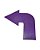 Seta Sinalizadora Curva AX Emborrachada 25cm (KIT) 666 - PACK COM 5 Roxo - Imagem 2