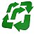 Seta Sinalizadora Curva AX Emborrachada 25cm (Kit) 666 - PACK COM 5 VERDE - Imagem 1