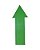 Seta Sinalizadora AX Emborrachada Reta 37cm (KIT) 665 - PACK COM 5 VERDE - Imagem 3