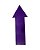 Seta Sinalizadora AX Emborrachada Reta 37cm (KIT) 665 - PACK COM 5 ROXO - Imagem 3