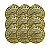 Medalha NATAÇÃO ESTRELA Ouro AX 65mm YWA 470 - PACK COM 10 - Imagem 1