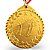 Medalha VOLEI Ouro AX 55mm  - YWA 460 - PACK COM 10 - Imagem 2