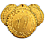 Medalha VOLEI Ouro AX 55mm  - YWA 460 - PACK COM 10 - Imagem 1