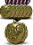 Medalha VOLEI Ouro AX 55mm  - YWA 460 - PACK COM 10 - Imagem 1