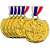Medalha CORRIDA ATLETISMO AX 65mm Ouro - YWA 460 CHEGADA - PACK COM 10 - Imagem 1