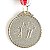 Medalha VOLEI Prata AX 50mm   - Y224P / 432 - PACK COM 10 - Imagem 2