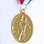 Medalha Handebol Ouro AX 50mm - Y223 - PACK COM 10 - Imagem 3