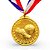 Medalha AX 50mm Dourada - YWA 454 FUTEBOL CHU/BOLA - PACK COM 10 - Imagem 2
