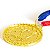 Medalha ATLETISMO 3 Ouro AX 50mm - Y225D - PACK COM 10 - Imagem 4