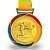 Medalha FUTEBOL Borda Colorida AX 65mm YWA 457- PACK COM 10 - Imagem 2