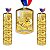 Medalha Futebol Retangular AX 40x60 Ouro -  FA 469/ YWA 459 - PACK COM 10 - Imagem 1