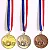 Medalha Futebol Gigante AX Esportes 64mm  3D Bronze - FA489/433 - PACK COM 10 - Imagem 3