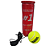 Bola Tênis Rebote Treino c/Elástico Teloon 507 + Bola de Tênis Tubo com 3 Premium 372 AX - PACK COM 2 Produtos - Imagem 1