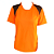 Jogo de Camisa Infantil Tam. 14 - Laranja com Preto - 14+1 Numeradas - Imagem 1