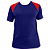 Jogo de Camisa AX Esportes Royal com Vermelho - 10+1 Numeradas Onda Pop - Imagem 1