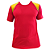 Jogo de Camisa AX Esportes Vermelho com Amarelo - 10+1 Numeradas - Imagem 1