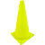 Cone 24cm AMARELO Plástico 588 AX - PACK COM 10 - Amarelo - Imagem 3