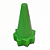 Cone 24cm VERDE Plástico 588 AX - PACK COM 10 - Verde - Imagem 2