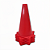 Cone 24cm VERMELHO Plástico 588 AX - PACK COM 10  - Vermelho - Imagem 2