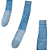 Meião de Futebol AX Esportes Cor Azul Celeste - PACK C/ 12 PARES - Imagem 3