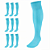 Meião de Futebol AX Esportes Cor Azul Celeste - PACK C/ 12 PARES - Imagem 1