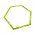 Hexagono AX Agilidade Para Treino 50cm 668 Amarelo - PACK COM 3 - Imagem 2