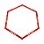 Hexagono AX Agilidade Para Treino 50cm 668 Laranja - PACK COM 3 - Imagem 2