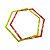 Hexagono AX Agilidade Para Treino 50cm 668 Laranja - PACK COM 3 - Imagem 3