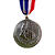 Medalha Futebol CHUTE Prata Futebol AX 65mm YWA 471  - EXCLUSIVIDADE - Imagem 4